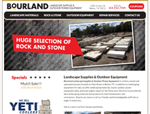 Tablet Screenshot of bourlandlandscape.com